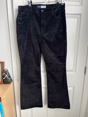 Old Navy 16 High Rise Flare Black Velour Flare Pants